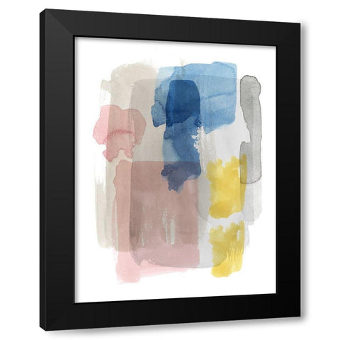 Puddle Pastel II Black Modern Wood Framed Art Print with Double Matting by Popp, Grace