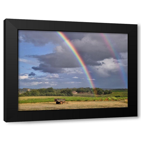 Pastoral Countryside VII Black Modern Wood Framed Art Print with Double Matting by Chester, Colby
