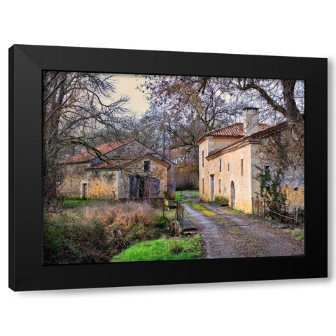 Pastoral Countryside XII Black Modern Wood Framed Art Print with Double Matting by Chester, Colby