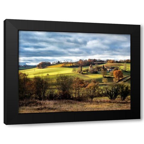 Pastoral Countryside XVIII Black Modern Wood Framed Art Print by Chester, Colby