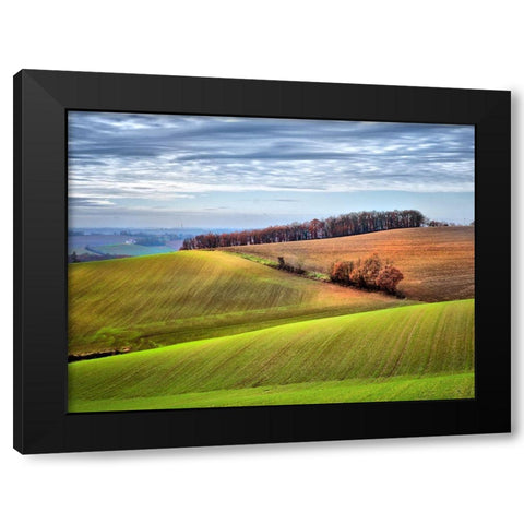Pastoral Countryside XX Black Modern Wood Framed Art Print by Chester, Colby