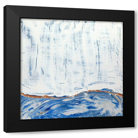 Blue Highlands II Black Modern Wood Framed Art Print with Double Matting by Ludwig, Alicia
