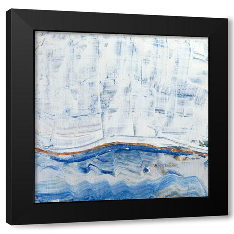 Blue Highlands III Black Modern Wood Framed Art Print with Double Matting by Ludwig, Alicia