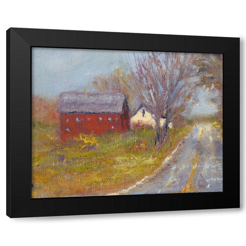 Back Road Barn I Black Modern Wood Framed Art Print by Wendling, Marilyn