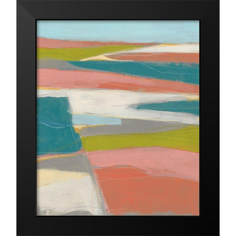 Sun Valley I Black Modern Wood Framed Art Print by Vess, June Erica