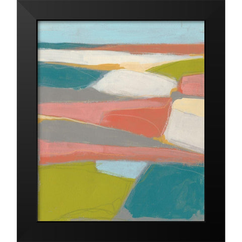 Sun Valley II Black Modern Wood Framed Art Print by Vess, June Erica