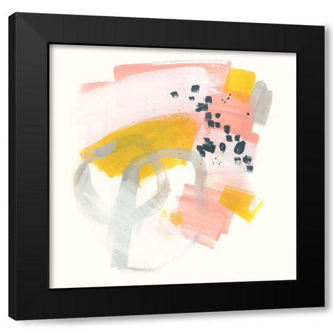 Vivacity II Black Modern Wood Framed Art Print with Double Matting by Vess, June Erica