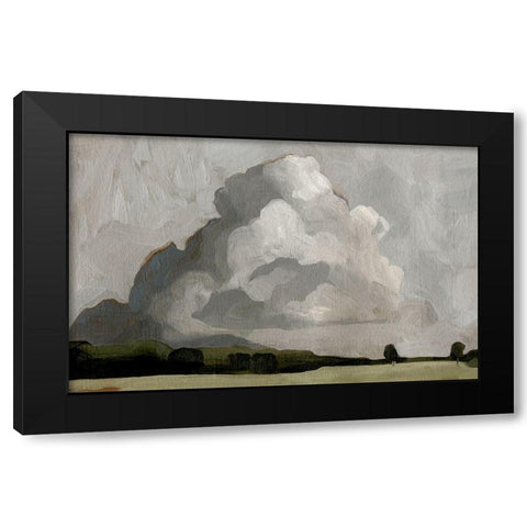Cloudscape II Black Modern Wood Framed Art Print with Double Matting by Scarvey, Emma