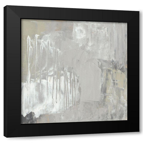 Neutral Composition I Black Modern Wood Framed Art Print with Double Matting by Goldberger, Jennifer