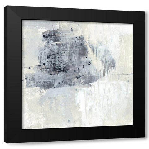 A Drop of Paynes I Black Modern Wood Framed Art Print with Double Matting by Goldberger, Jennifer