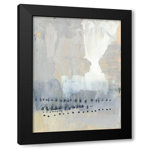 Sentry Dots I Black Modern Wood Framed Art Print by Goldberger, Jennifer
