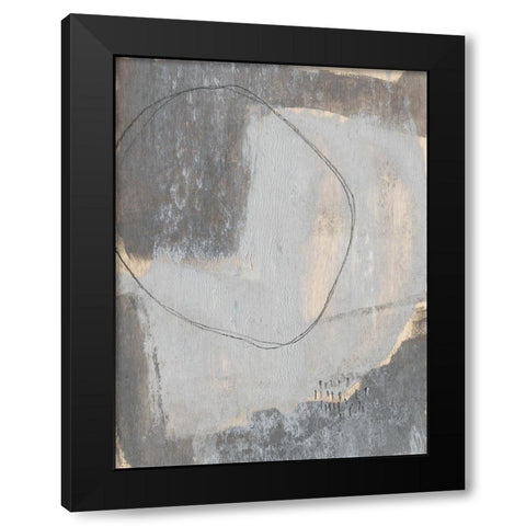 Sentry Dots V Black Modern Wood Framed Art Print by Goldberger, Jennifer