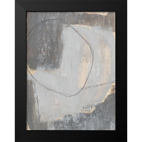 Sentry Dots V Black Modern Wood Framed Art Print by Goldberger, Jennifer