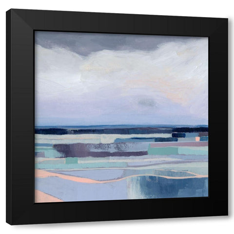 Lavender Gale I Black Modern Wood Framed Art Print with Double Matting by Popp, Grace
