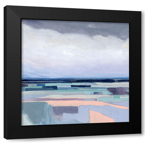 Lavender Gale II Black Modern Wood Framed Art Print with Double Matting by Popp, Grace