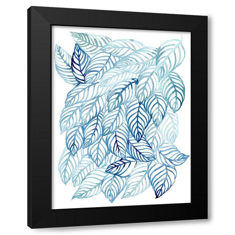 Rainwater Palms I Black Modern Wood Framed Art Print by Popp, Grace