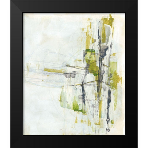 Green Glass II Black Modern Wood Framed Art Print by Vess, June Erica