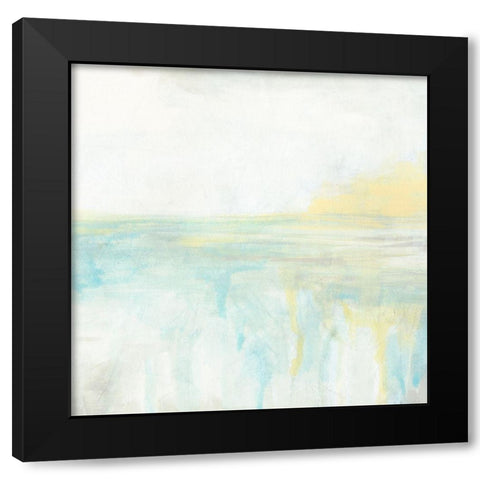 Subtle Sunrise II Black Modern Wood Framed Art Print by Vess, June Erica