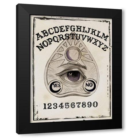 Mystic Fortune I Black Modern Wood Framed Art Print by Parker, Jennifer Paxton