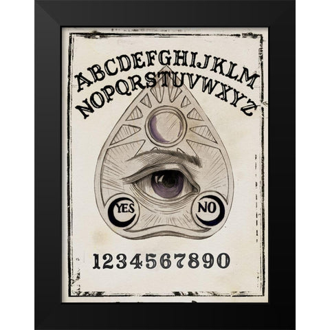 Mystic Fortune I Black Modern Wood Framed Art Print by Parker, Jennifer Paxton