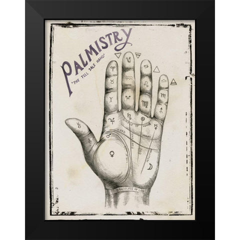 Mystic Fortune II Black Modern Wood Framed Art Print by Parker, Jennifer Paxton