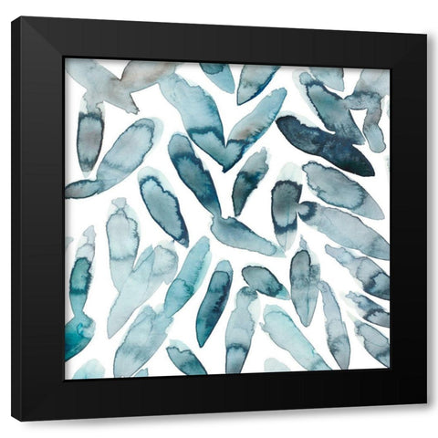 Freshwater Tide IV Black Modern Wood Framed Art Print with Double Matting by Zarris, Chariklia