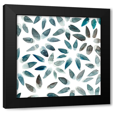 Freshwater Tide VI Black Modern Wood Framed Art Print with Double Matting by Zarris, Chariklia