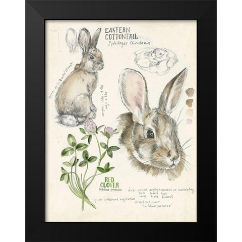 Wildlife Journals II Black Modern Wood Framed Art Print by Parker, Jennifer Paxton