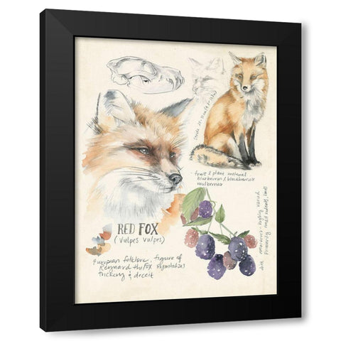 Wildlife Journals III Black Modern Wood Framed Art Print by Parker, Jennifer Paxton