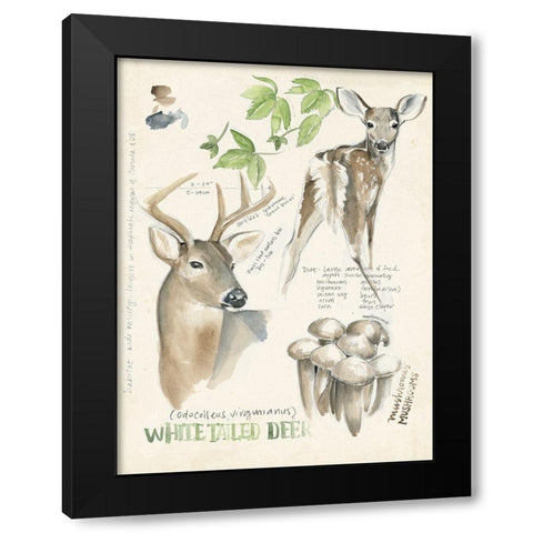 Wildlife Journals IV Black Modern Wood Framed Art Print by Parker, Jennifer Paxton