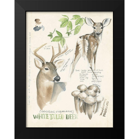 Wildlife Journals IV Black Modern Wood Framed Art Print by Parker, Jennifer Paxton