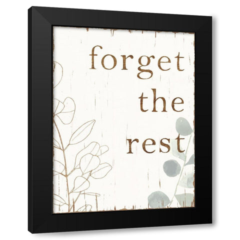 Farmhouse Mantra II Black Modern Wood Framed Art Print by Borges, Victoria