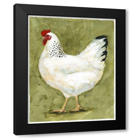Chicken Scratch II Black Modern Wood Framed Art Print with Double Matting by Borges, Victoria