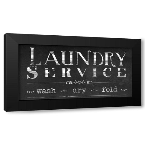 Vintage Farmhouse Sign II Black Modern Wood Framed Art Print with Double Matting by Vess, June Erica