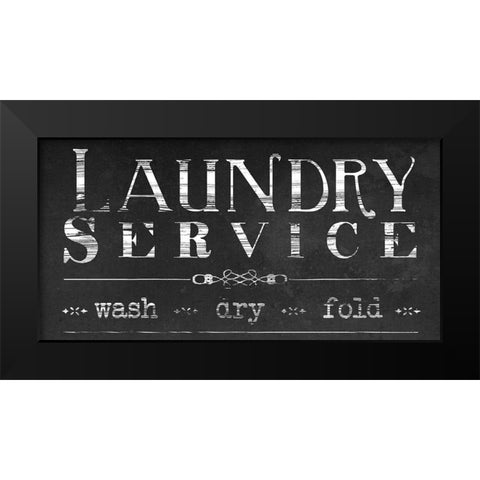 Vintage Farmhouse Sign II Black Modern Wood Framed Art Print by Vess, June Erica