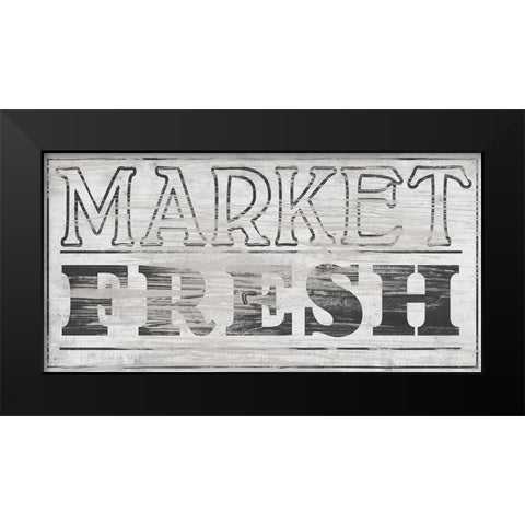 Vintage Farmhouse Sign III Black Modern Wood Framed Art Print by Vess, June Erica