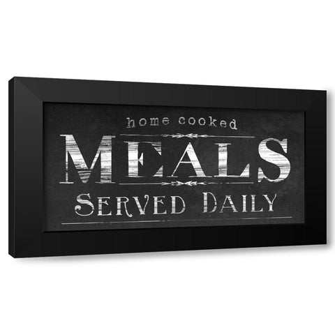 Vintage Farmhouse Sign IV Black Modern Wood Framed Art Print by Vess, June Erica