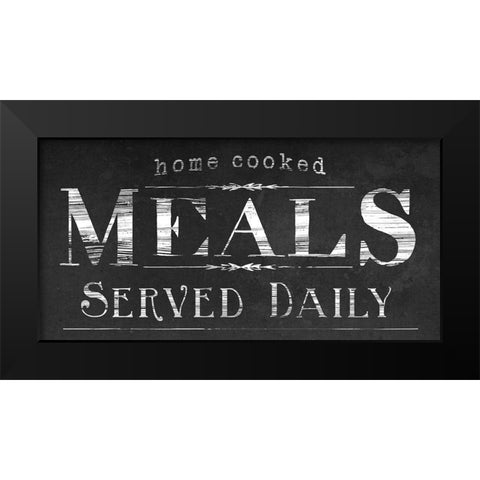 Vintage Farmhouse Sign IV Black Modern Wood Framed Art Print by Vess, June Erica