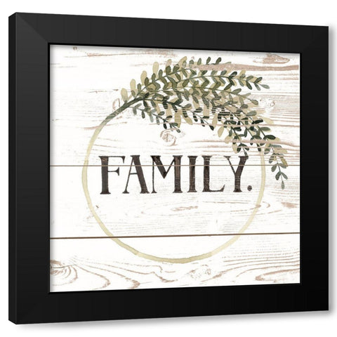 Family Farmhouse II Black Modern Wood Framed Art Print with Double Matting by Popp, Grace