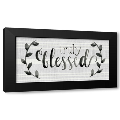 Our Nest is Blessed II Black Modern Wood Framed Art Print with Double Matting by Parker, Jennifer Paxton