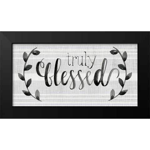 Our Nest is Blessed II Black Modern Wood Framed Art Print by Parker, Jennifer Paxton