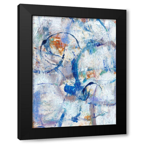 Bounce II Black Modern Wood Framed Art Print with Double Matting by OToole, Tim