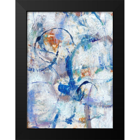 Bounce II Black Modern Wood Framed Art Print by OToole, Tim