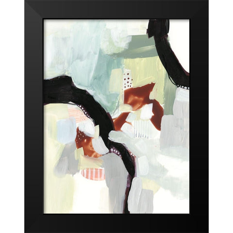 Synchronal II Black Modern Wood Framed Art Print by Borges, Victoria