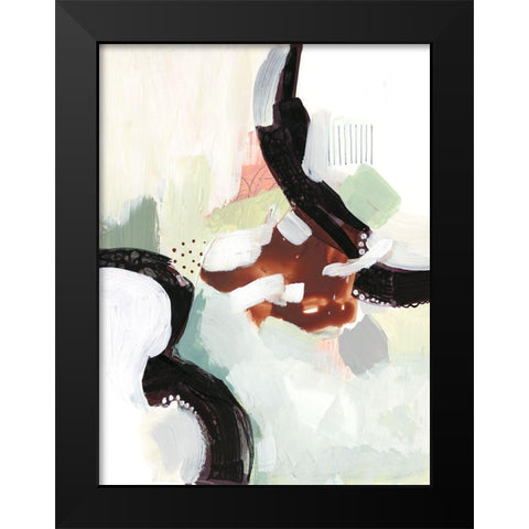 Synchronal III Black Modern Wood Framed Art Print by Borges, Victoria