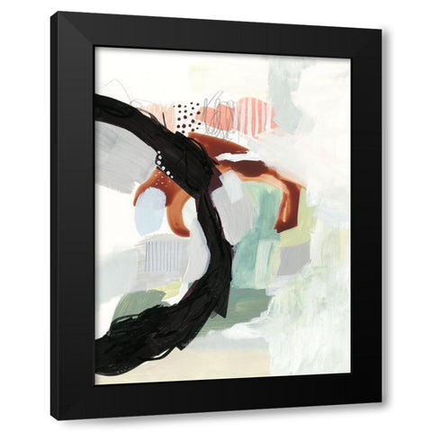 Synchronal IV Black Modern Wood Framed Art Print by Borges, Victoria