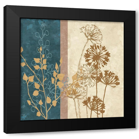 Dandelion Family I Black Modern Wood Framed Art Print with Double Matting by Saunders, Alonzo