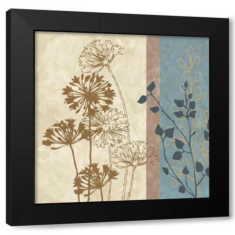 Dandelion Family II Black Modern Wood Framed Art Print by Saunders, Alonzo