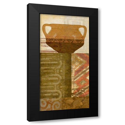 Ethnic Pot IV Black Modern Wood Framed Art Print by Saunders, Alonzo
