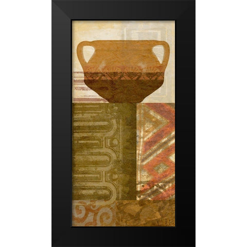 Ethnic Pot IV Black Modern Wood Framed Art Print by Saunders, Alonzo